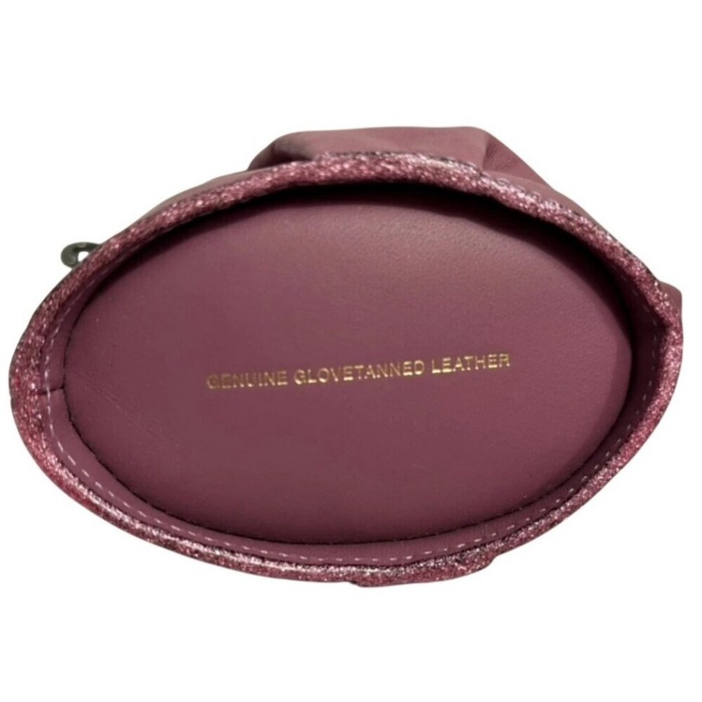 Coach Uni Rose Pink Glove Tanned Leather Unicorn Coin Pouch keychain bag charm - Picture 5 of 8